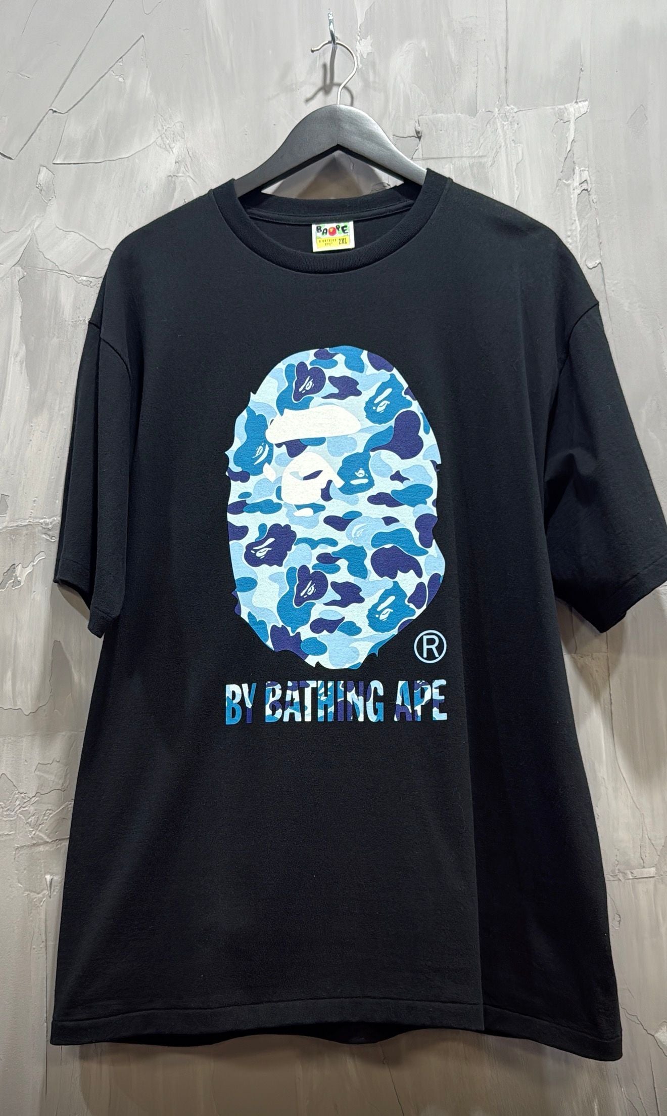 BAPE MENS ABC BLUE CAMO BY BATHING APE T-SHIRT