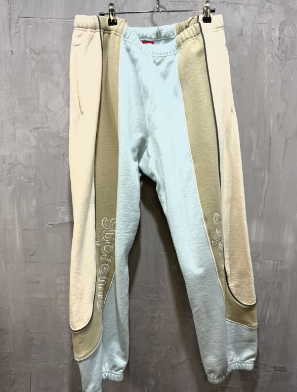 Supreme Corner Arc Sweatpant (Pale Aqua/Tan):