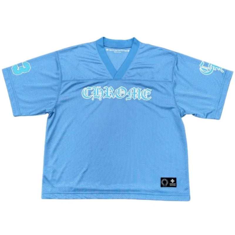 CHROME HEARTS MESH JERSEY SS BLUE