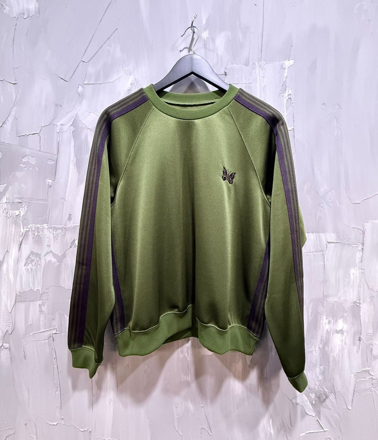 Needles Polyester Olive/Purple Sweatshirt