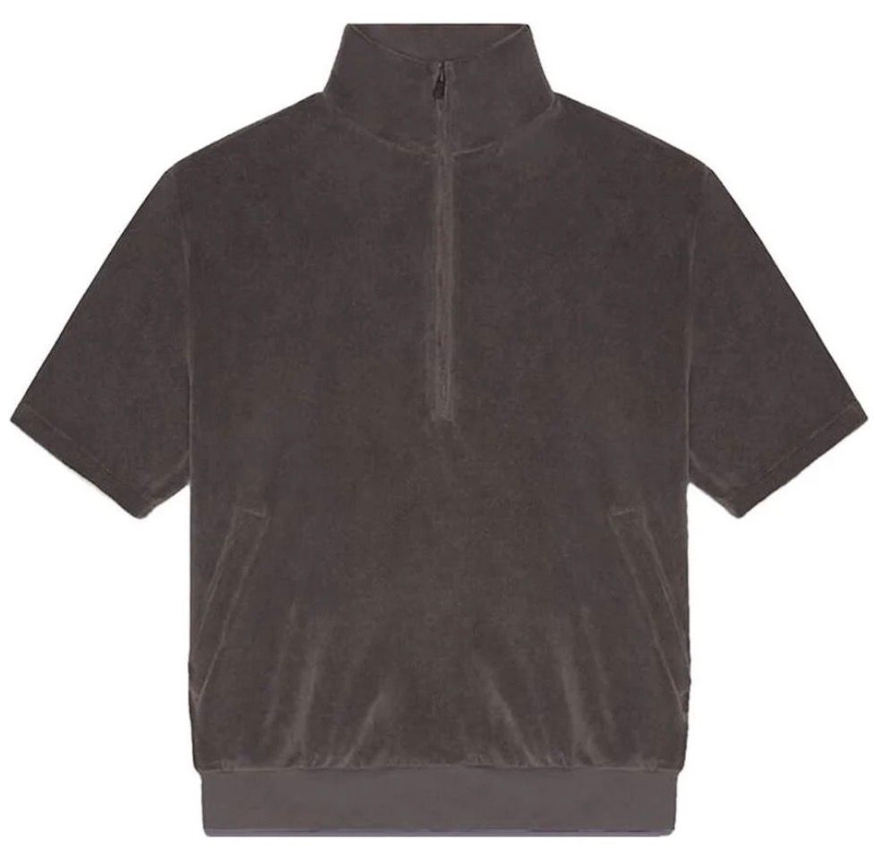 Fear of God Essentials Velour Plum Top