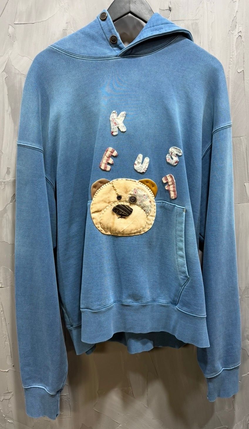 Kusneuf Bear indigo hoodie