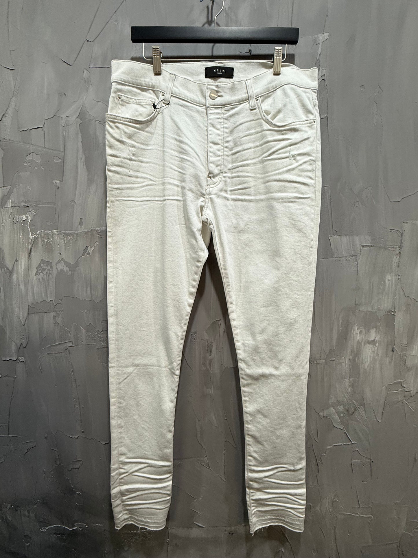 Amiri MX1 White Jeans
