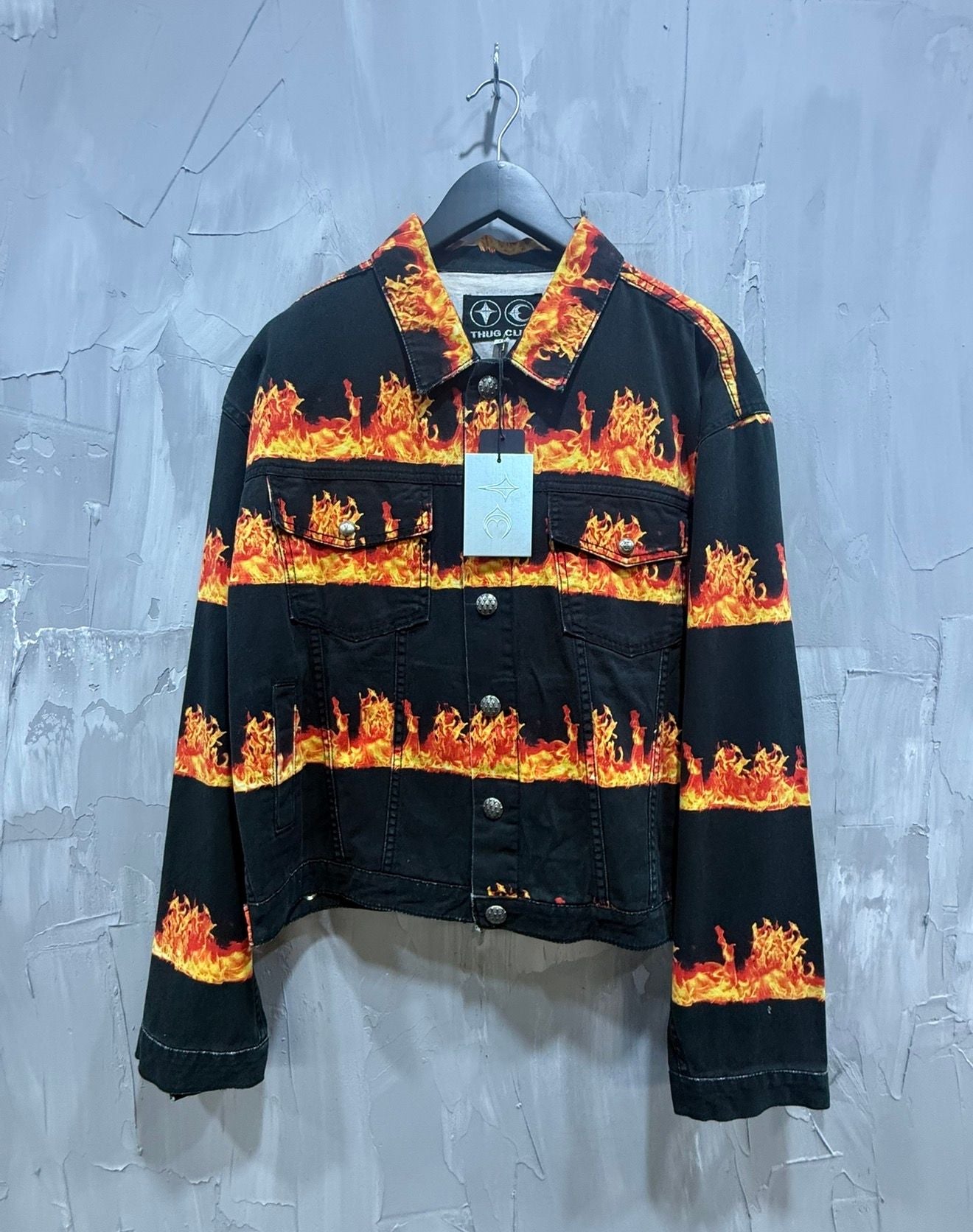 Thug Club Flame Jean Jacket