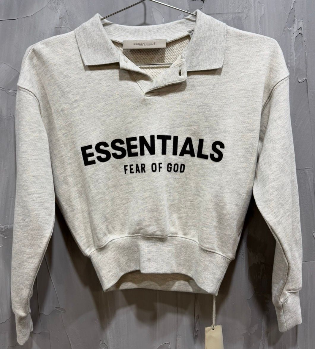 Fear of God Essentials Kids Oatmeal Polo L/S