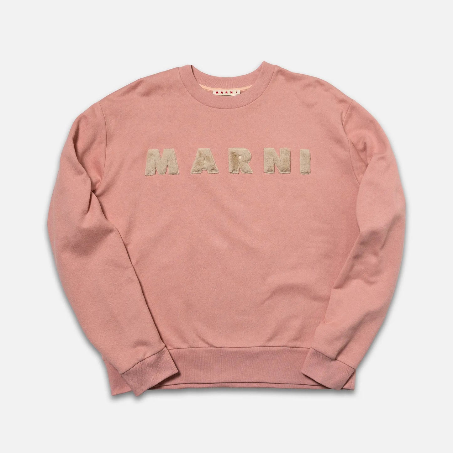 BRUSHED ORGANIC COTTON SWEATSHIRT PINK