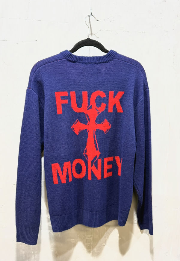 Supreme Fuck Money Sweater Purple