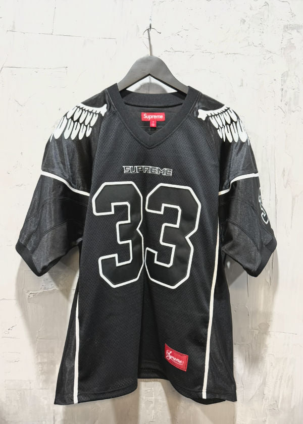 Supreme wings football jersey black