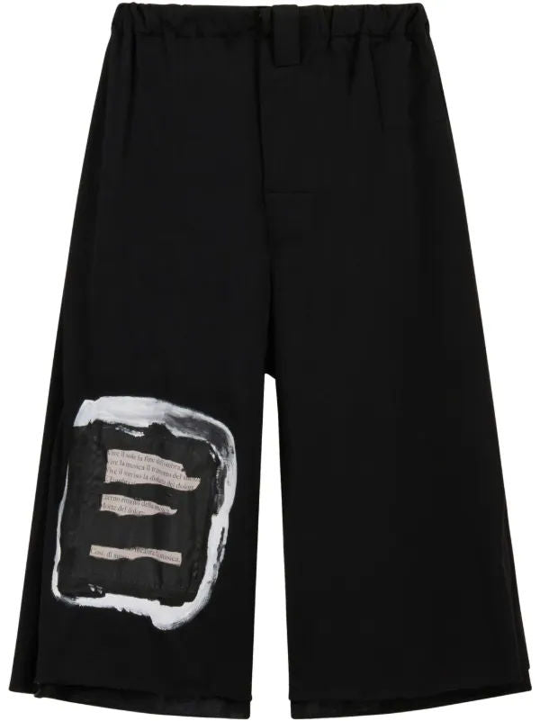 Marni Painted detail shorts