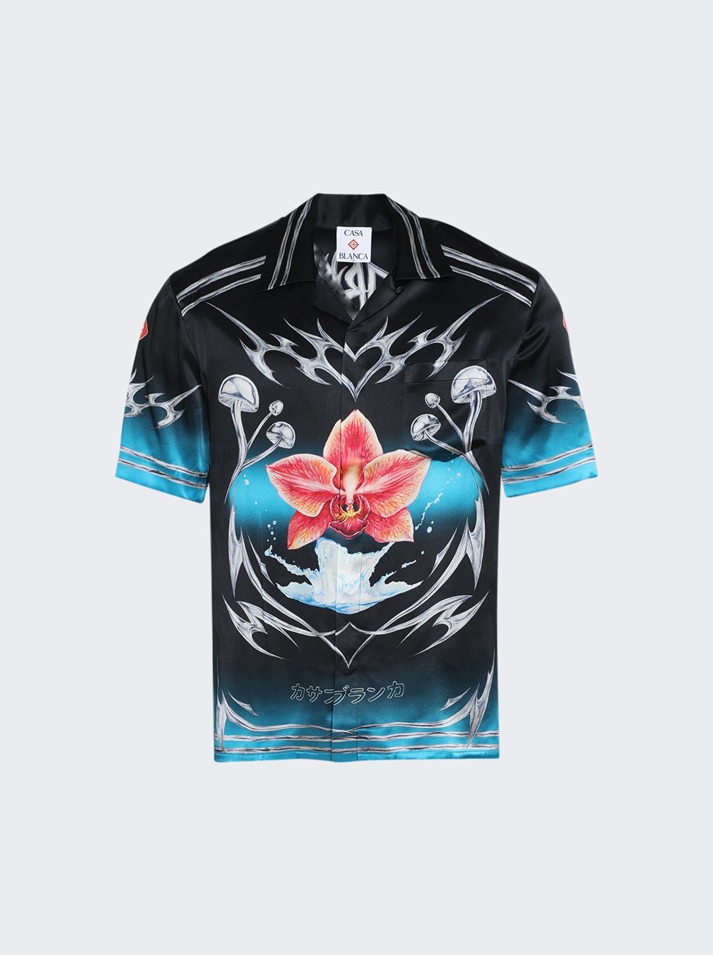 CASABLANCA CUBAN SHIRTS SILK SATIN BLADES