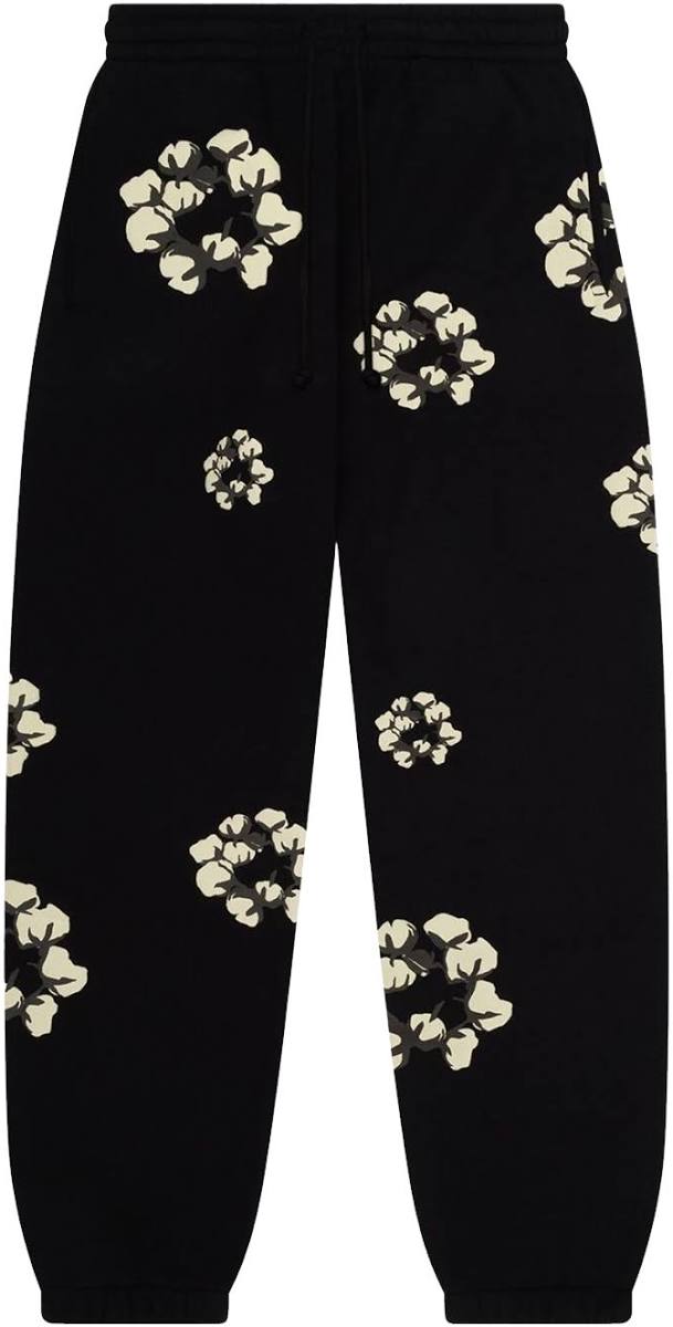 Denim Tears Cactus Wreath Sweatpants - Black