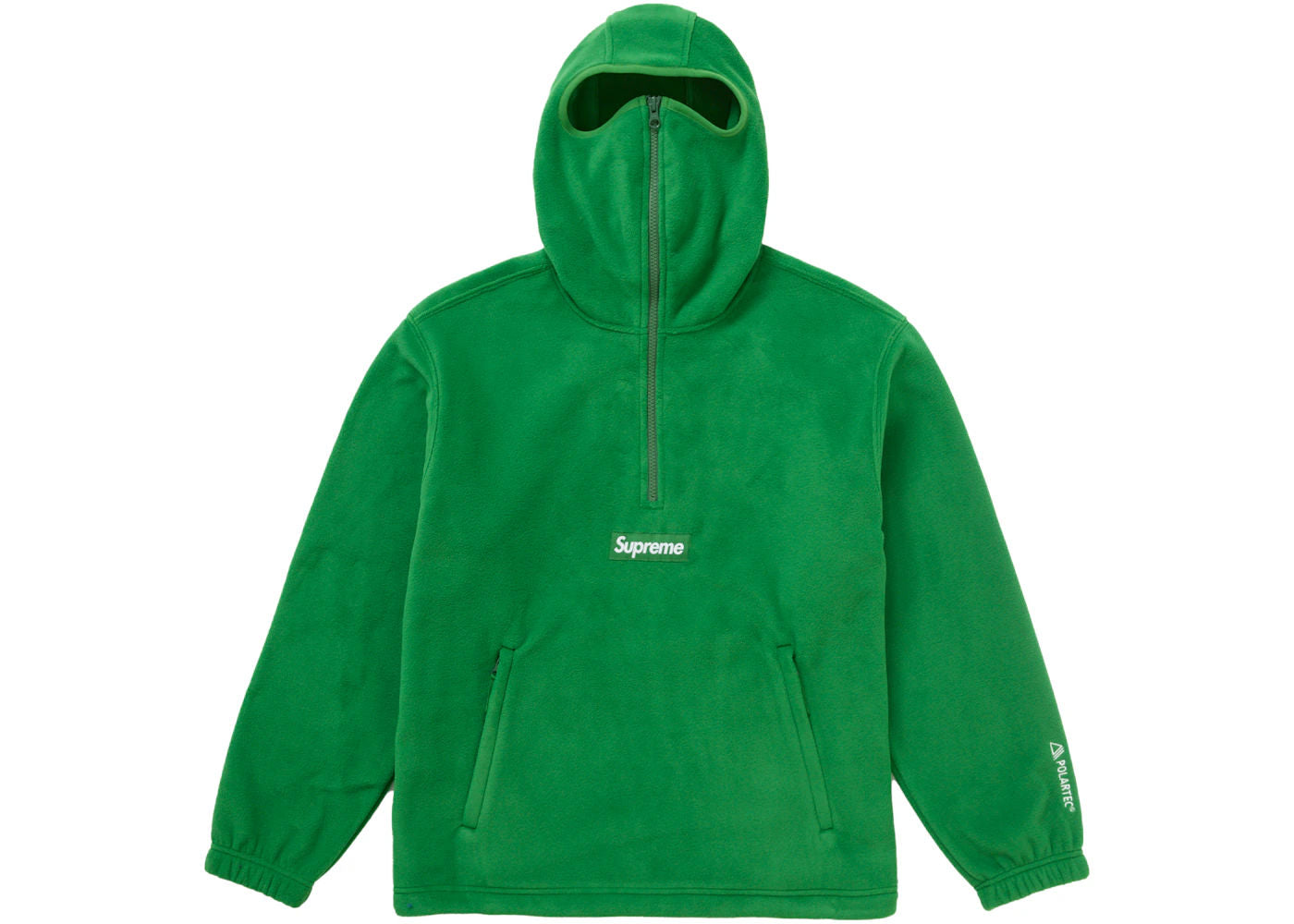Supreme Polartec Facemask Half Zip Hooded Sweatshirt (FW24) Green