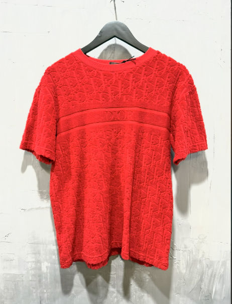 Dior Oblique Relaxed Fit T-Shirt Red
