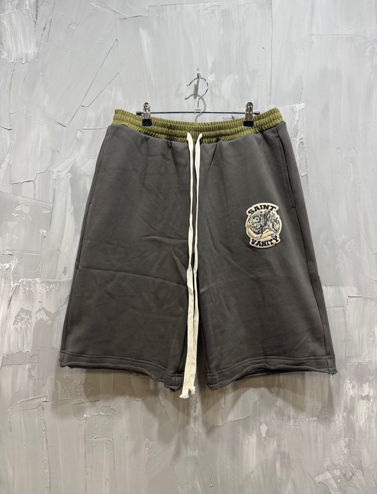 SAINT VANITY COTTON SHORTS GREY