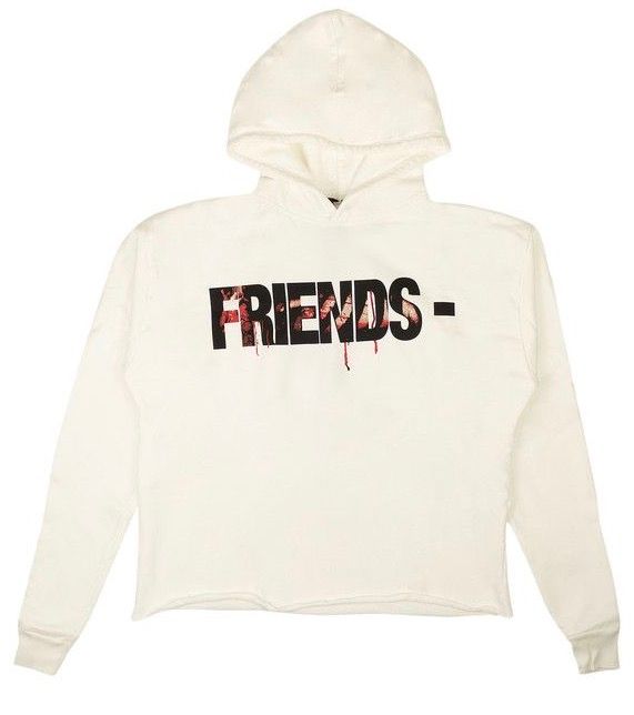 Vlone Keep Enemies close pullover hoodie white
