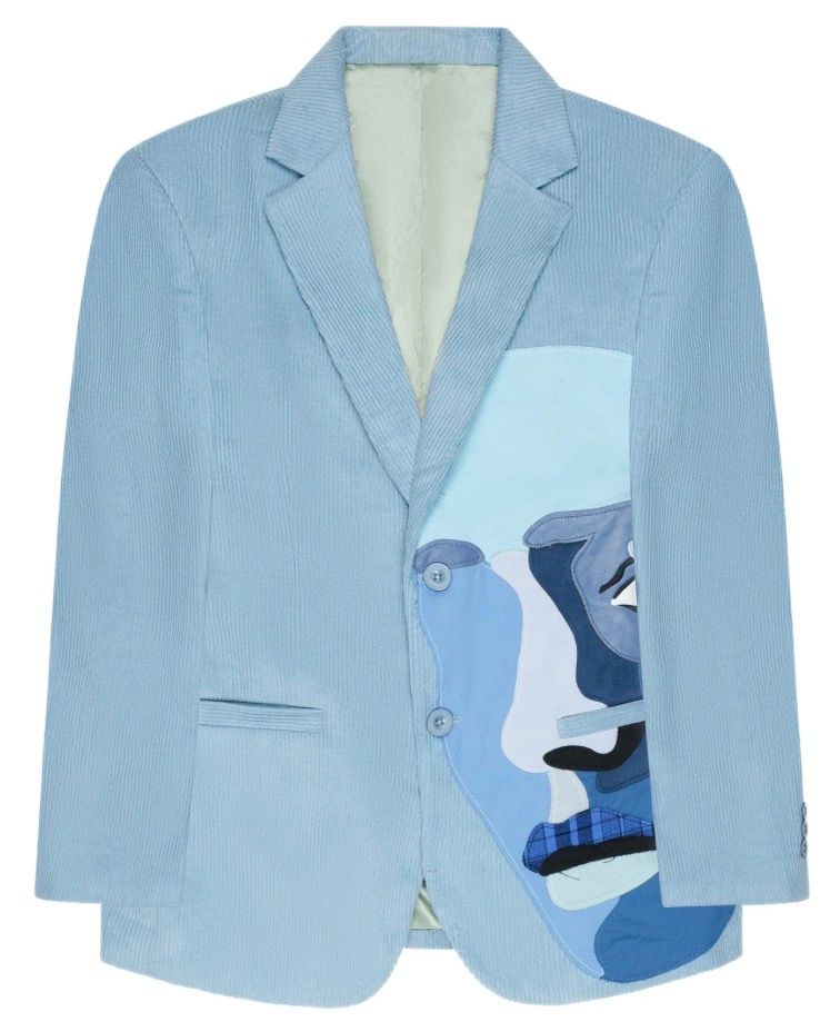 KidSuper Blue Face Corduroy Jacket
