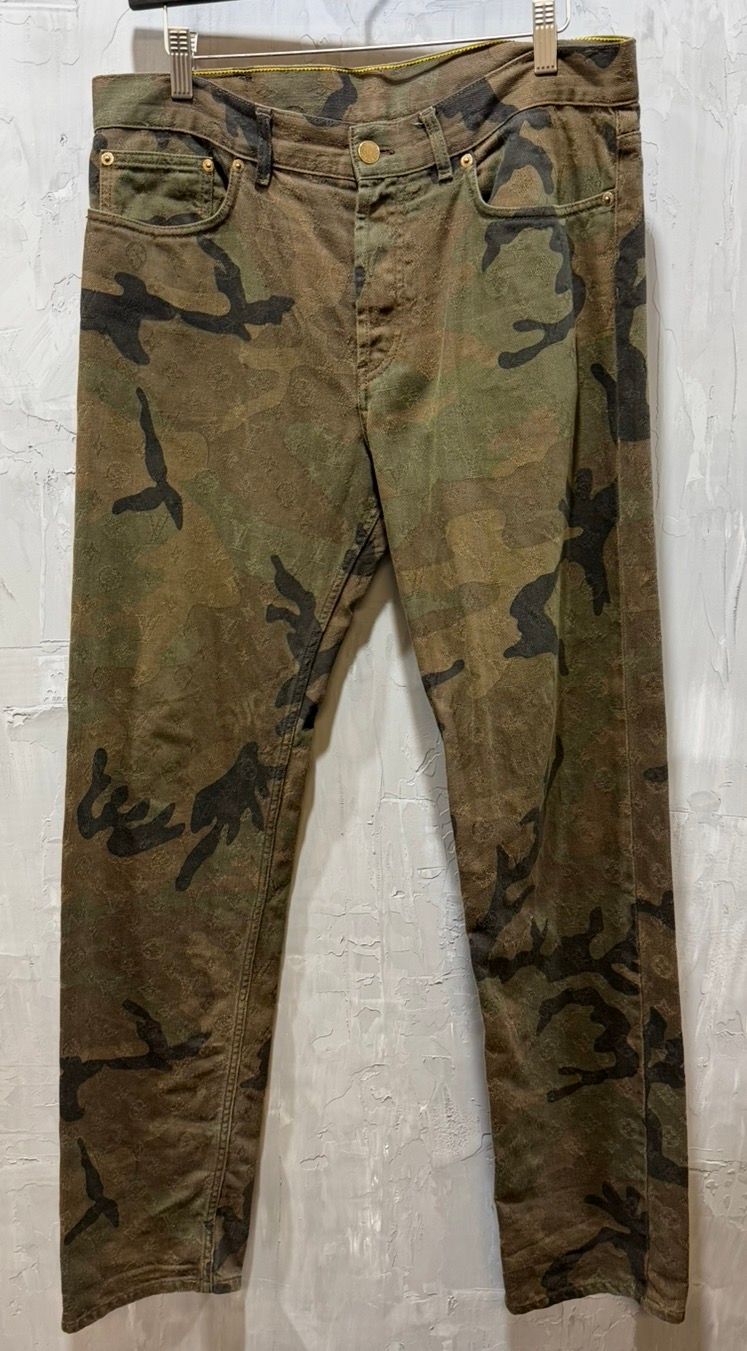 Supreme x Louis Vuitton Jacquard Denim 5-Pocket Jean Camo - Used/Worn