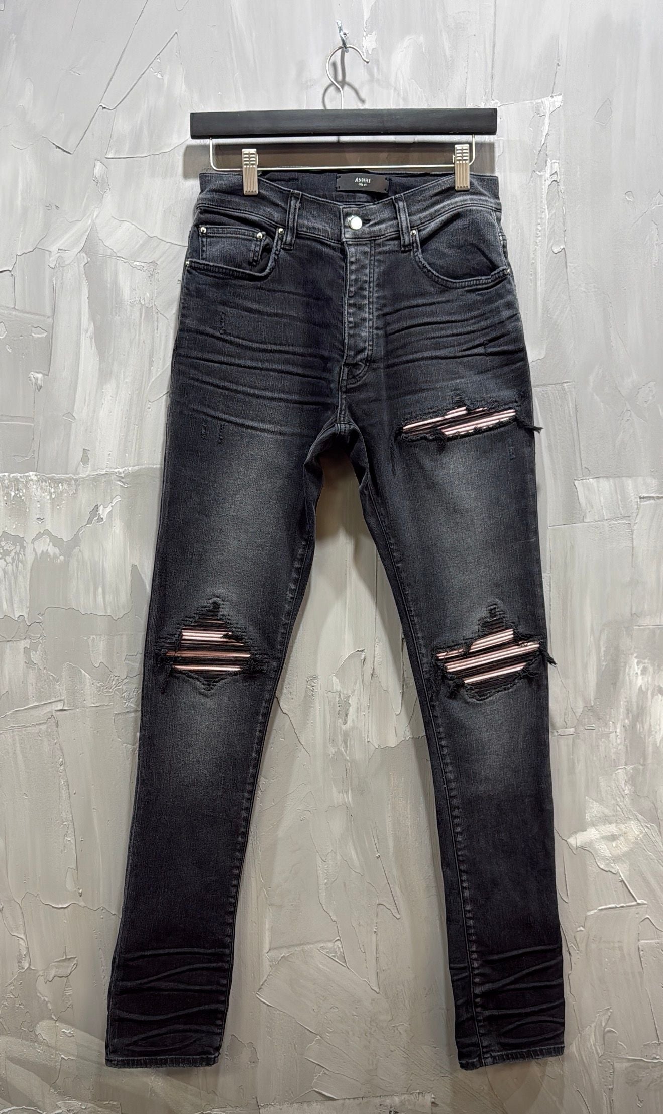 MX1 BLACK JEAN PINK PATCH