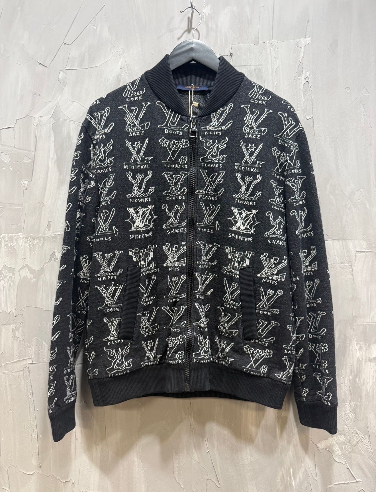 LV CARTOONS JACQUARD ZIP Jacket - Like New