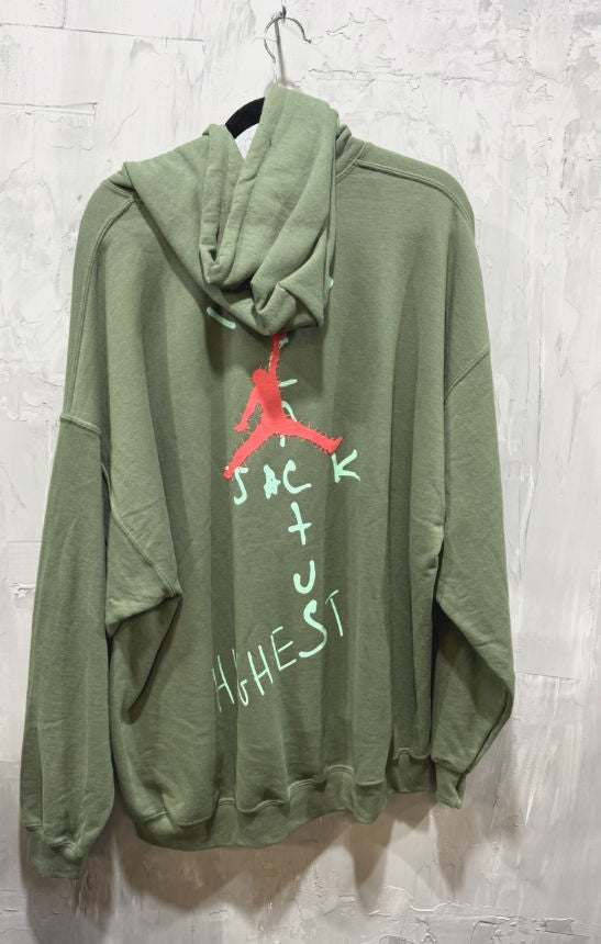 Travis Scott x Jordan 'Highest in the Room' Sun Hoodie Olive
