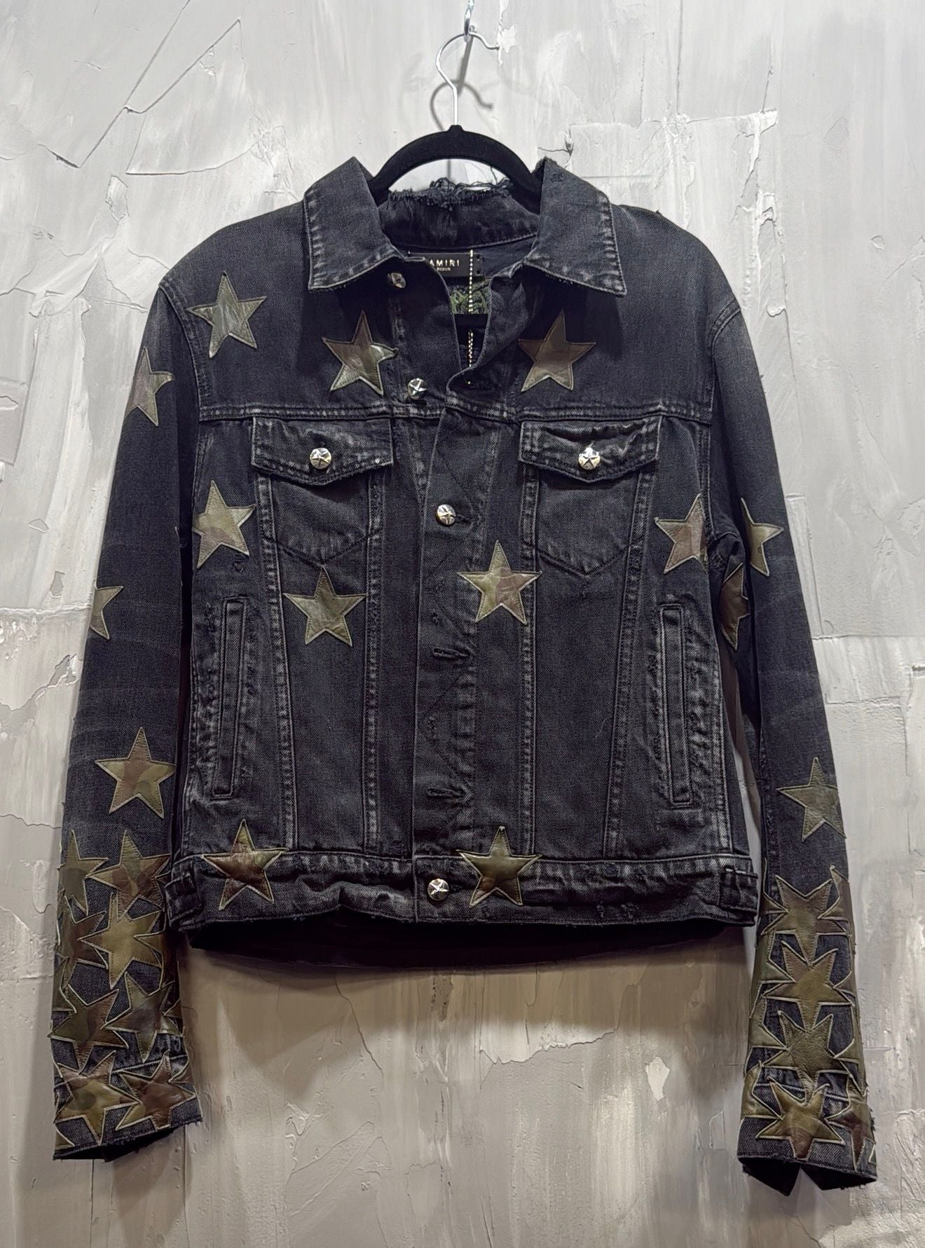 AMIRI CHEMIST DENIM JACKET CAMO