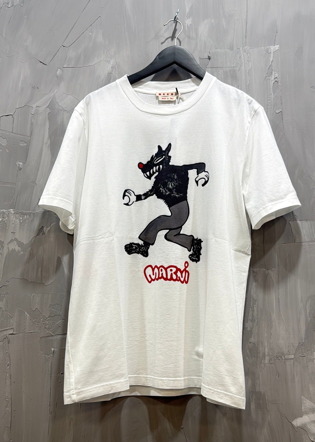 MARNI RUNNING PRINT WOLF ON JERSEY