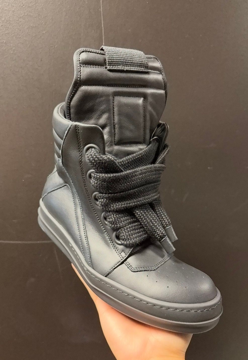 Rick Owens GEOBASKET Jumbo All Black