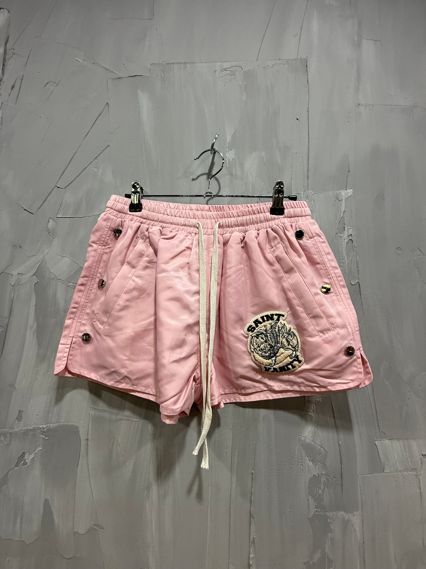 SAINT VANITY WOMENS NYLON SHORT PINK