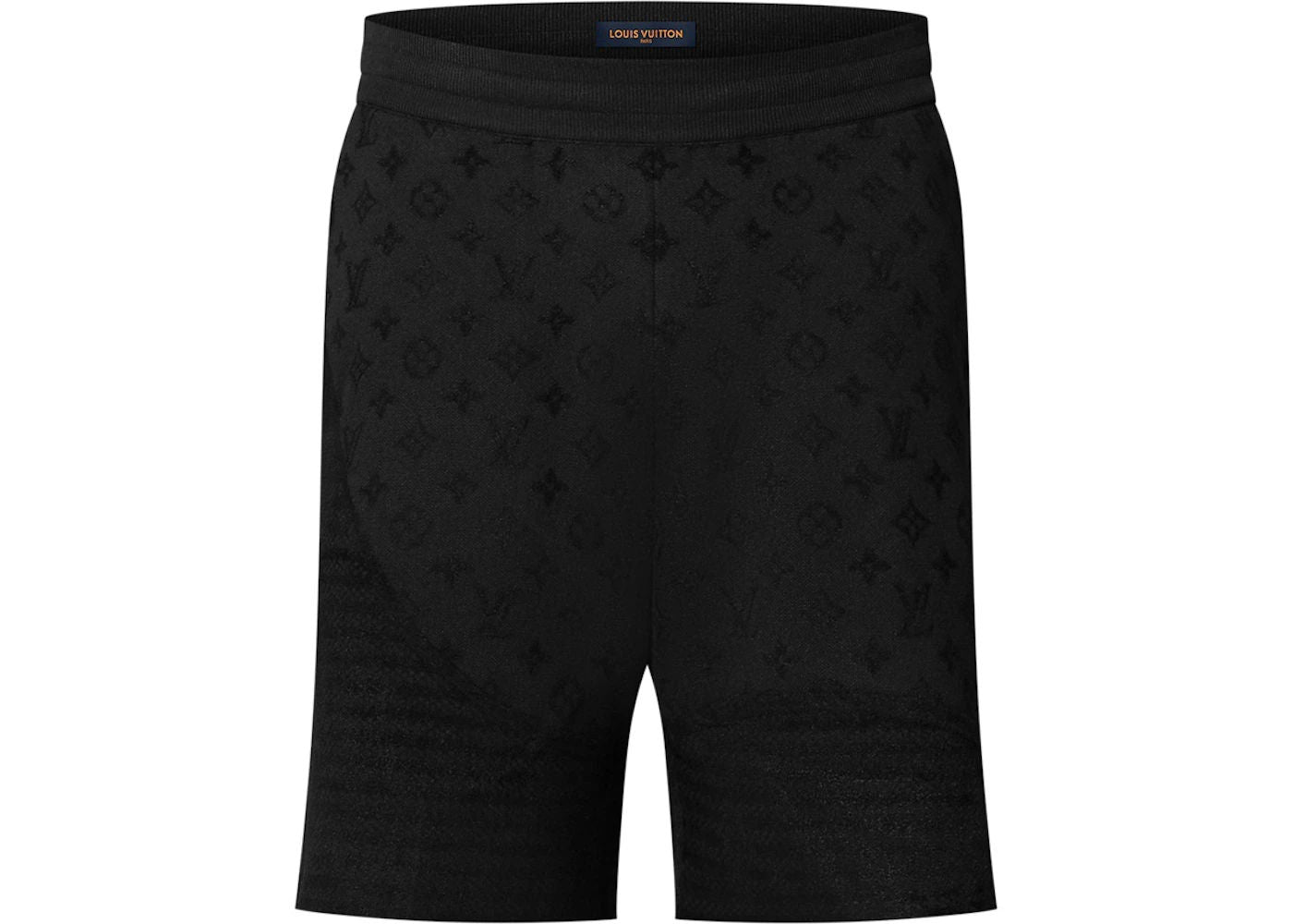 Louis Vuitton Graphic Jacquard Knitted Shorts Black