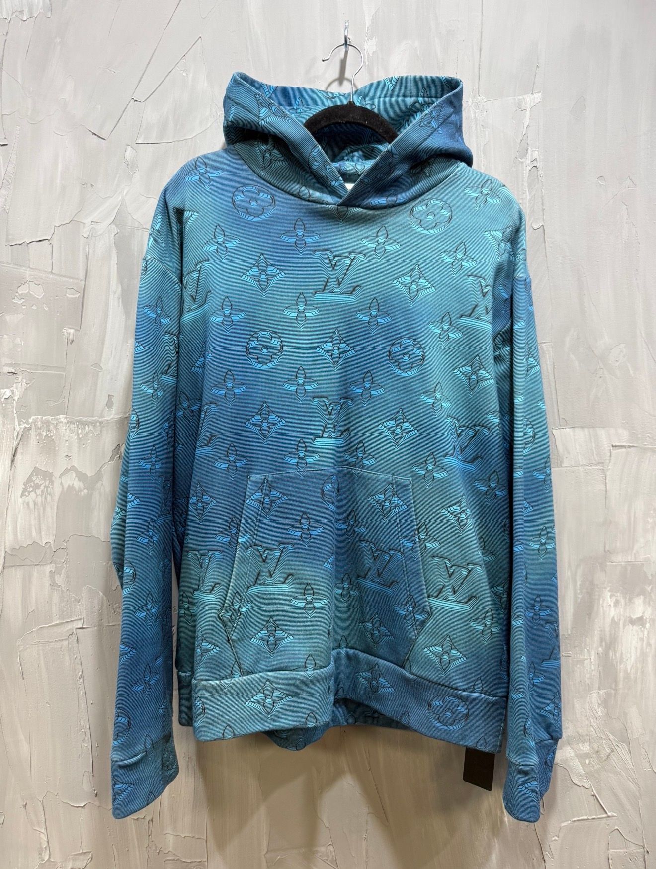 Louis Vuitton Blue 2054 Monogram Hoodie - Like New