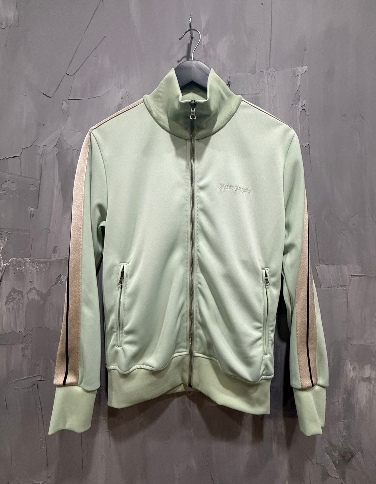 Palm Angels Classic Track Jacket (Mint Green/Beige)