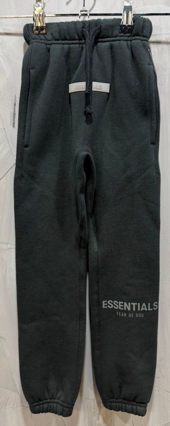 Fear of God Essentials Kids Jet Black Core Sweatpants