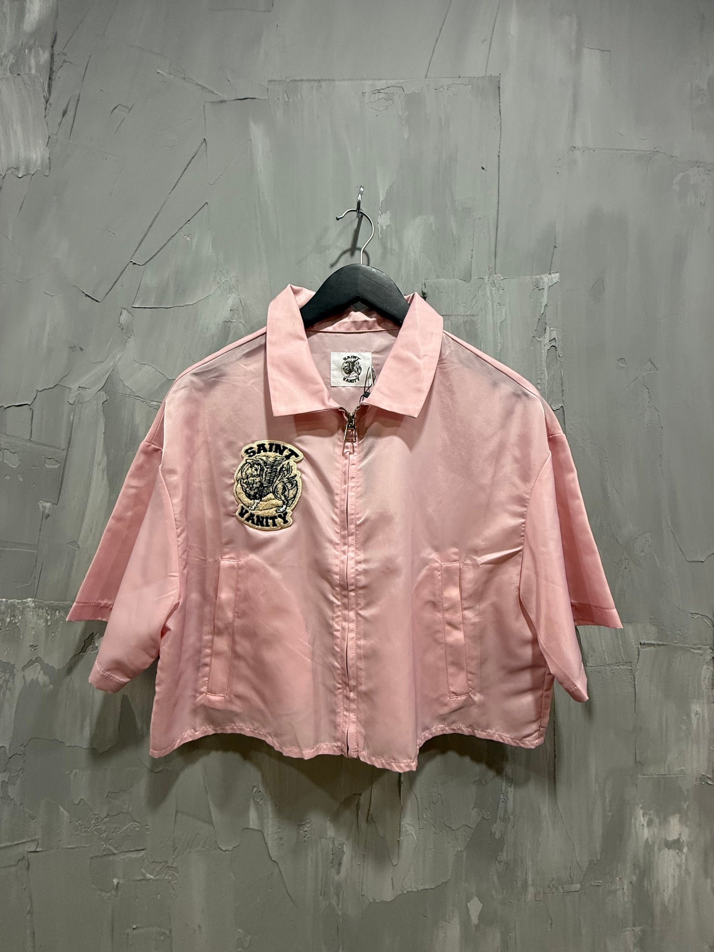 SAINT VANITY WOMENS NYLON SHIRT PINK