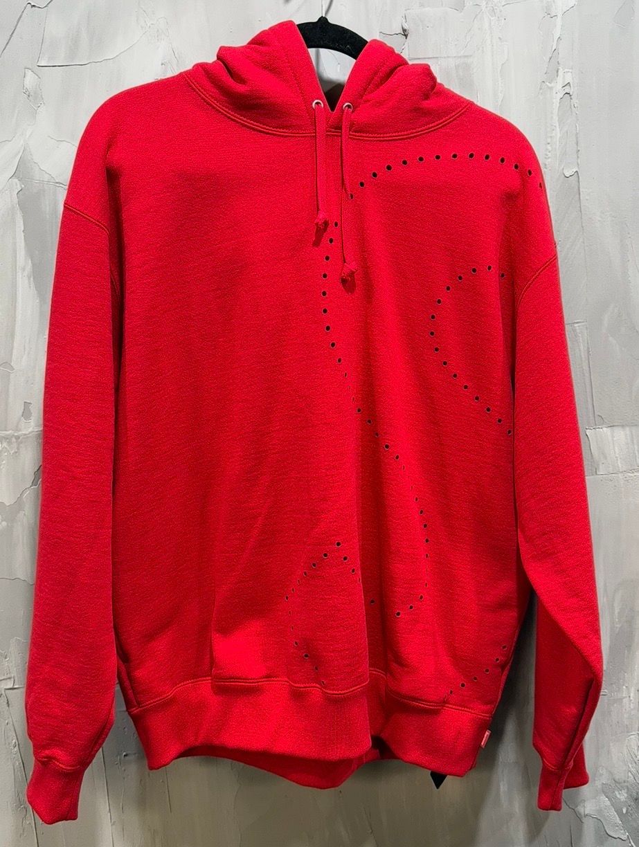 Supreme Laser Cut S Logo Hooded Sweatshirt Red