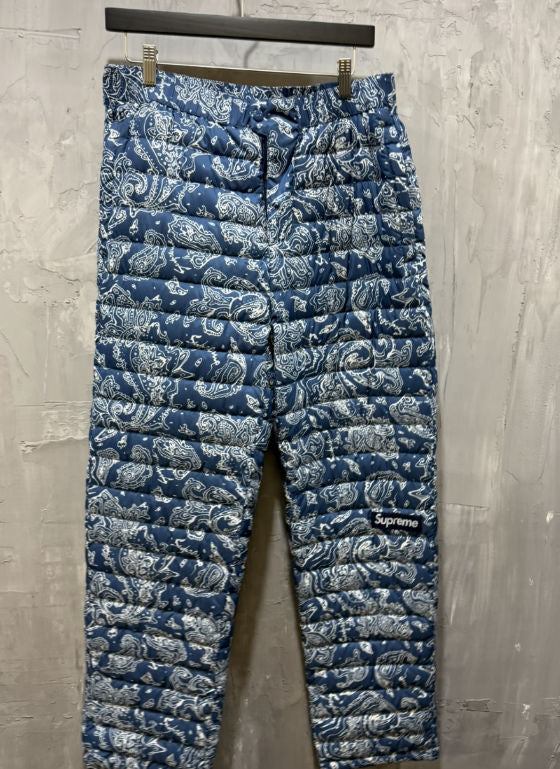 Supreme Paisley Grid Down Pant (Blue)