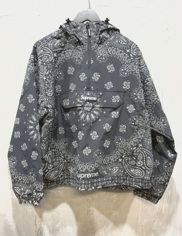 Supreme reflective bandana anorak black