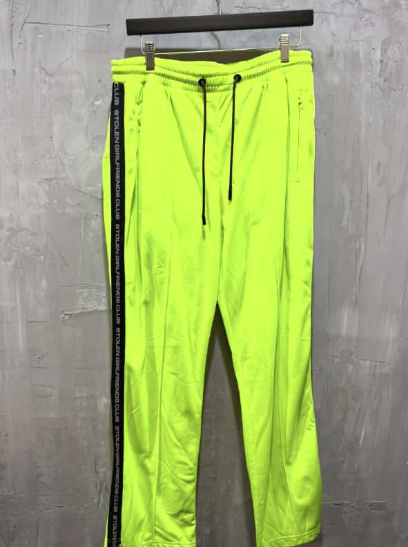 Stolen Girlfriends Club "Stolen" Track Pant (Neon Yellow)