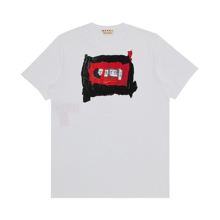 Marni Painted Collage t-shirt red/black