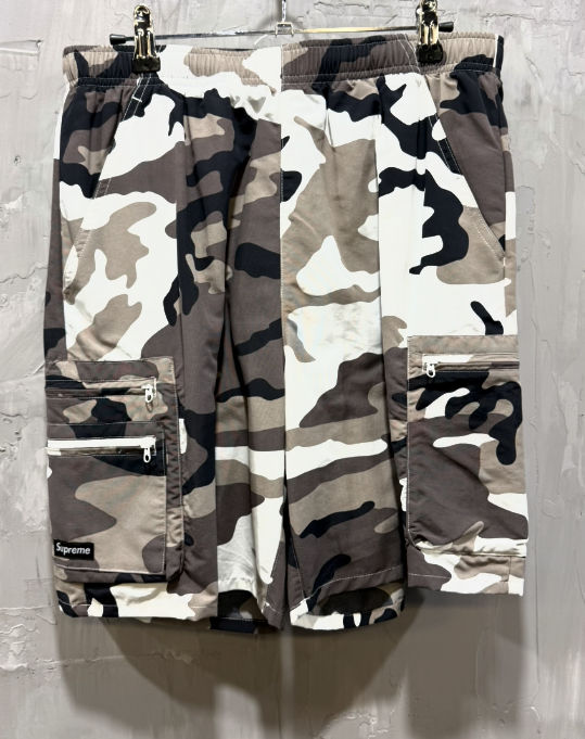 Supreme cargo water shorts snow camo - Like New