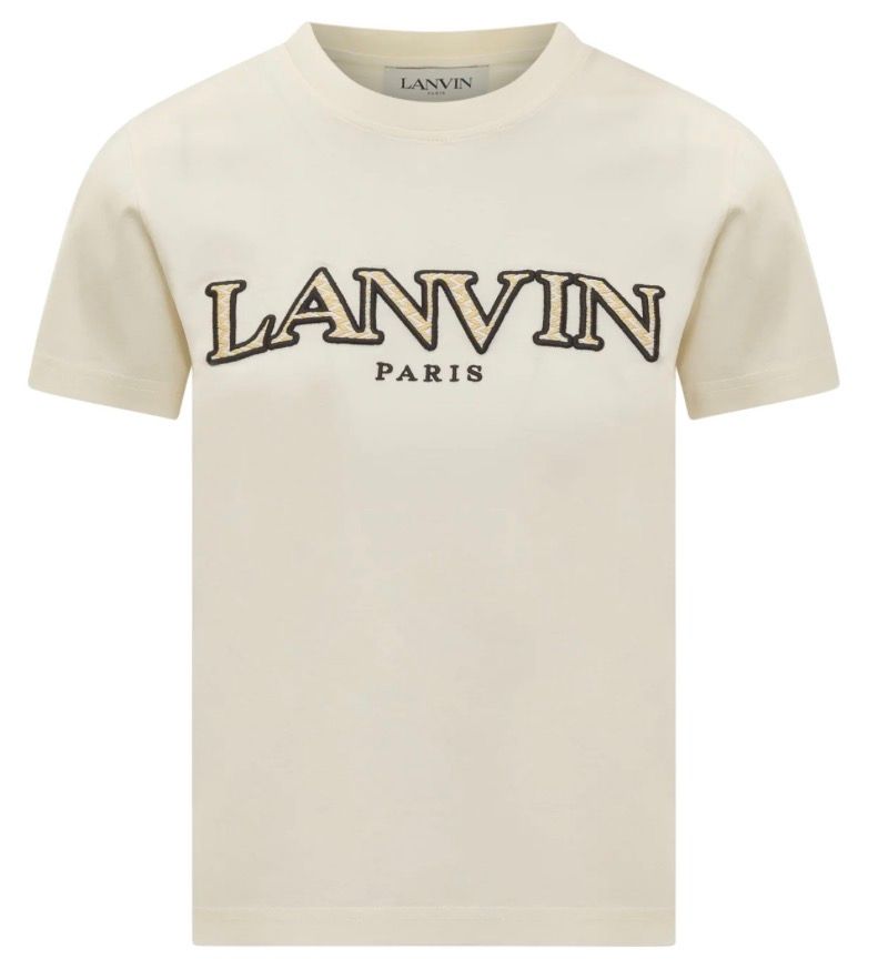 Lanvin Logo Embroidered Crewneck T-Shirt