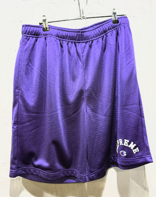 Supreme champion mesh shorts purple