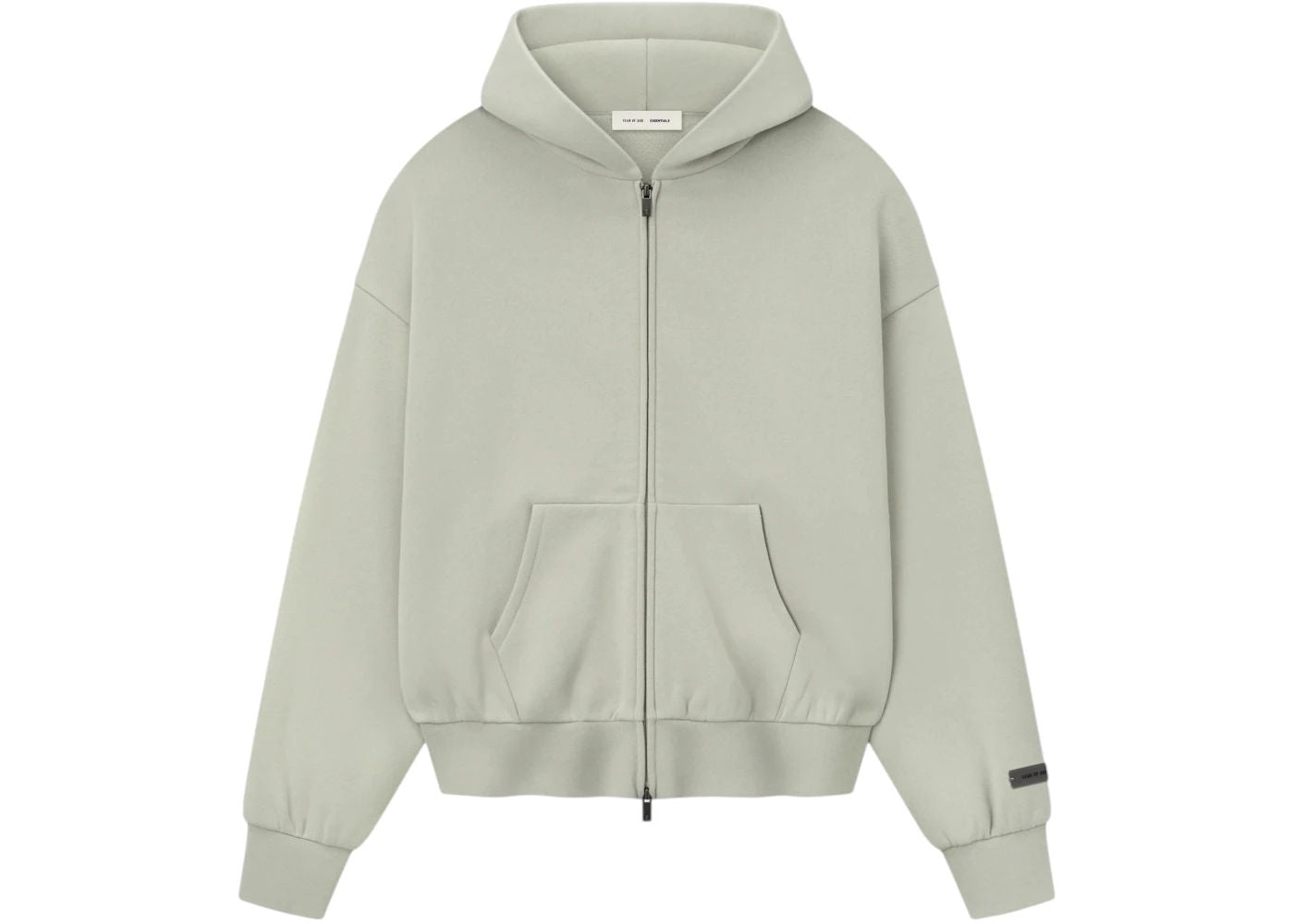 Fear of God Essentials Classic Fleece Zip-Up Hoodie Abbey Stone