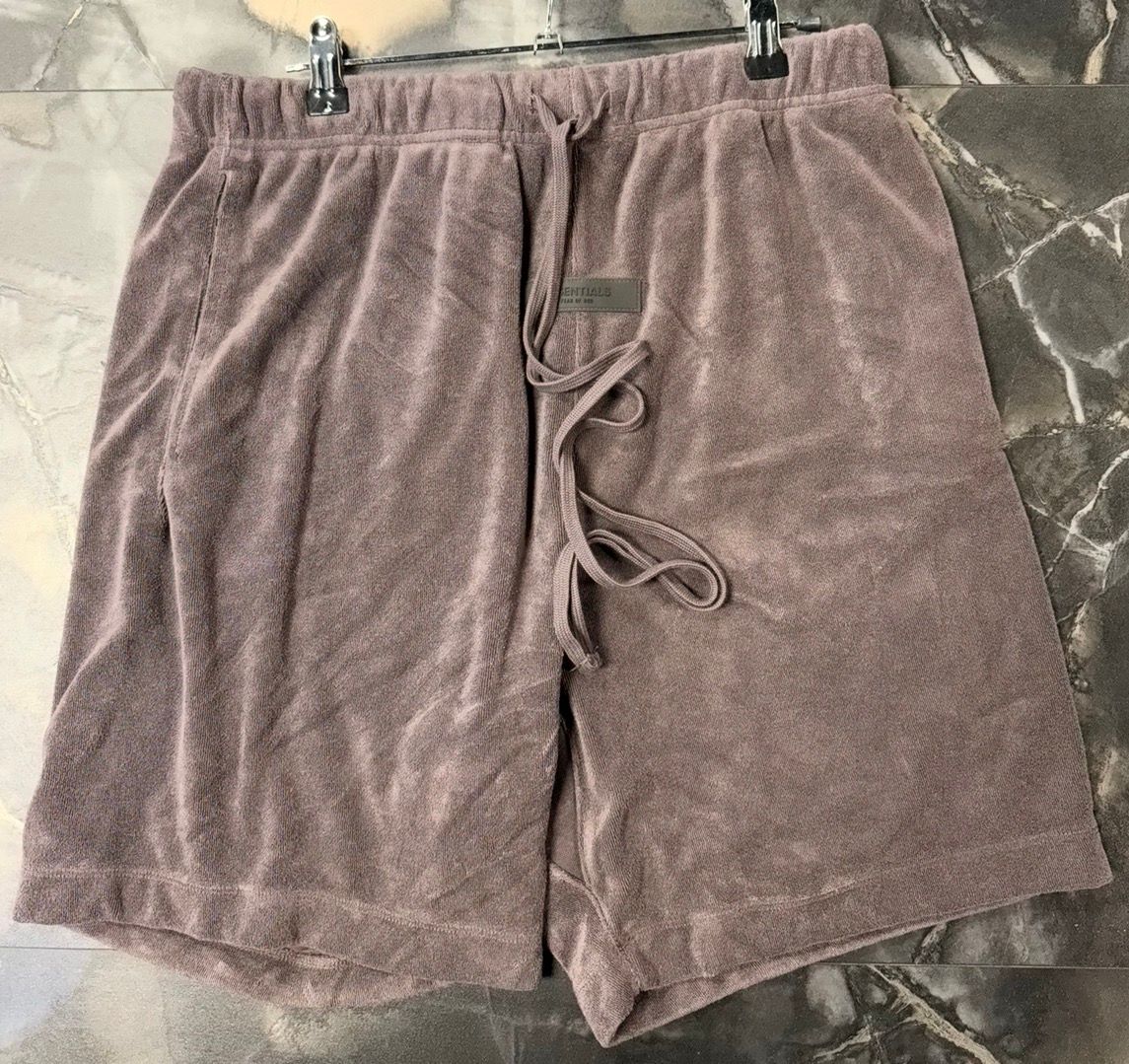 Fear of God Velour Plum Shorts
