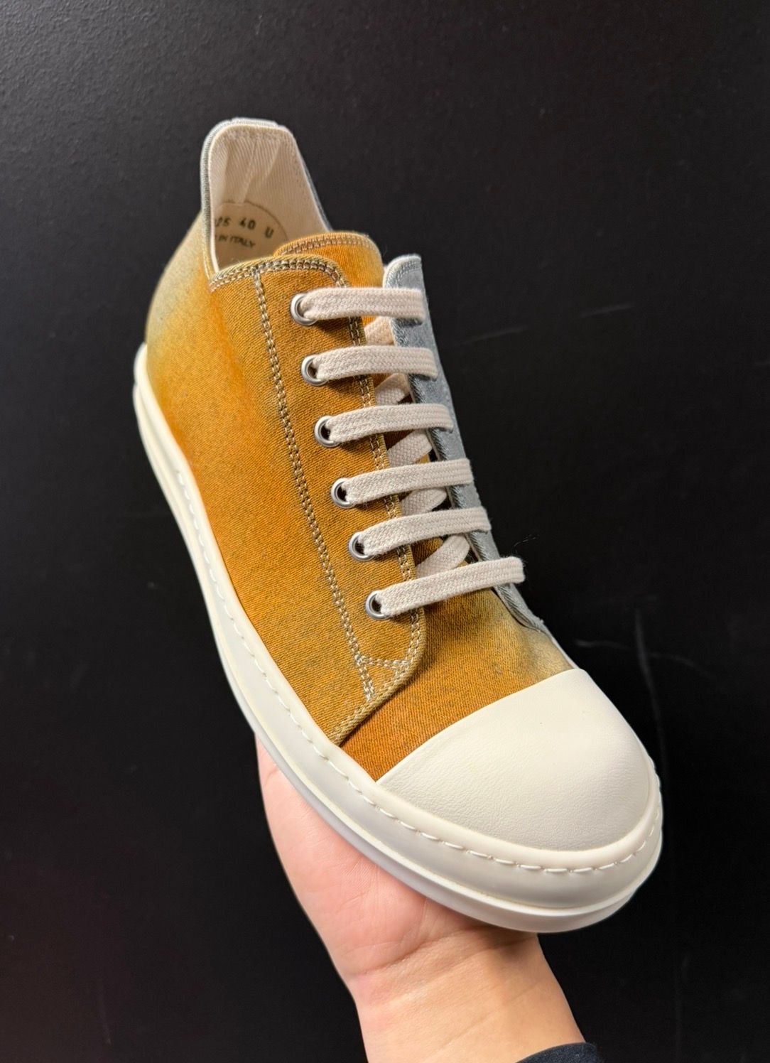 Rick Owens DRKSHDW Low Top Sky/Orange Degrade/Milk