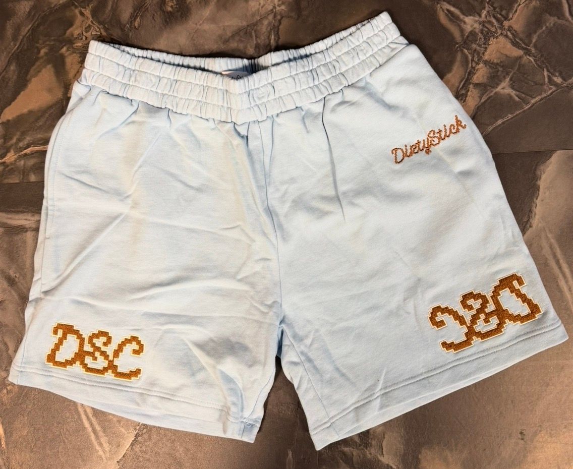 DIRTYSTICK DIGITAL LOGO SHORTS BLUE BROWN