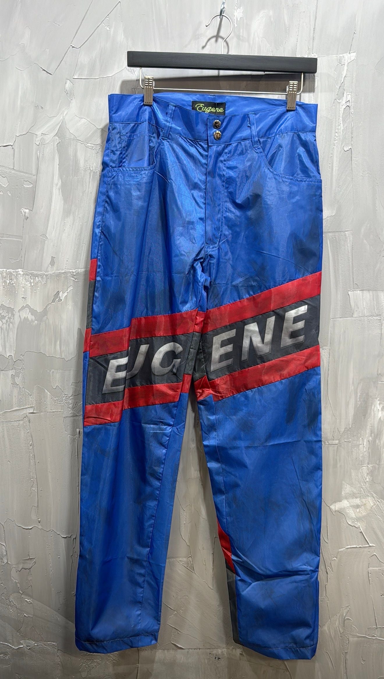 EUGENE NYLON PANTS BLUE