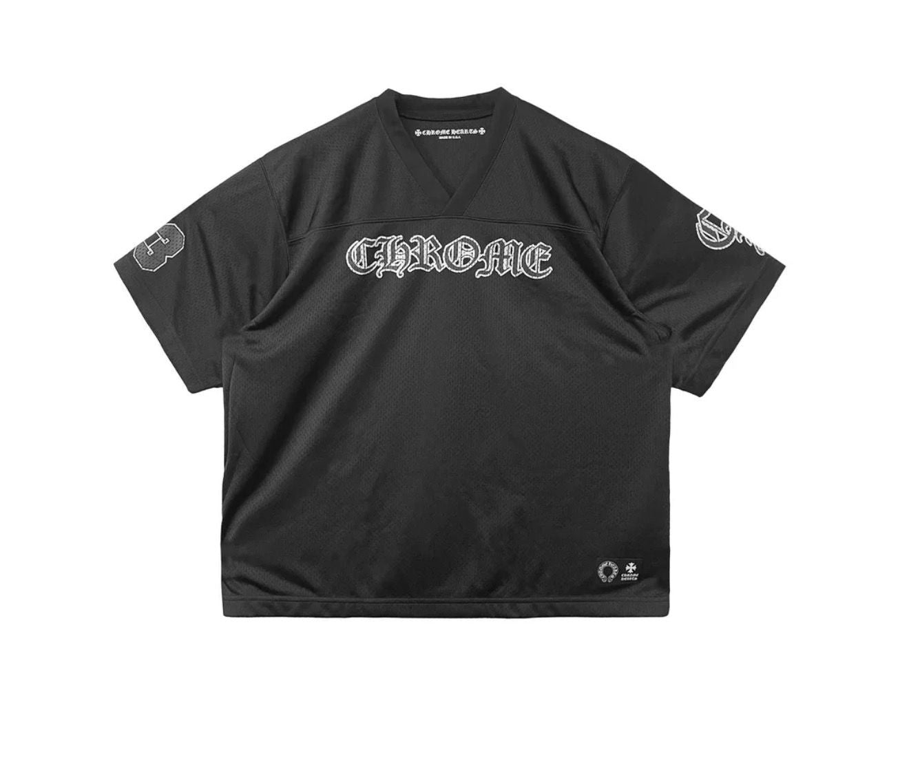 CHROME HEARTS MESH JERSEY SS BLACK