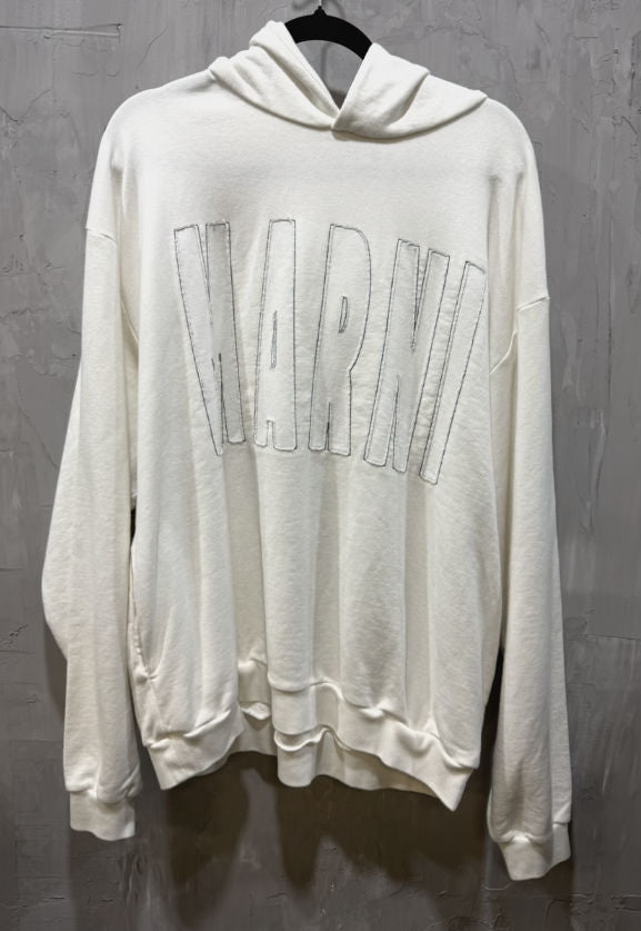 Marni stone white Loopback hoodie