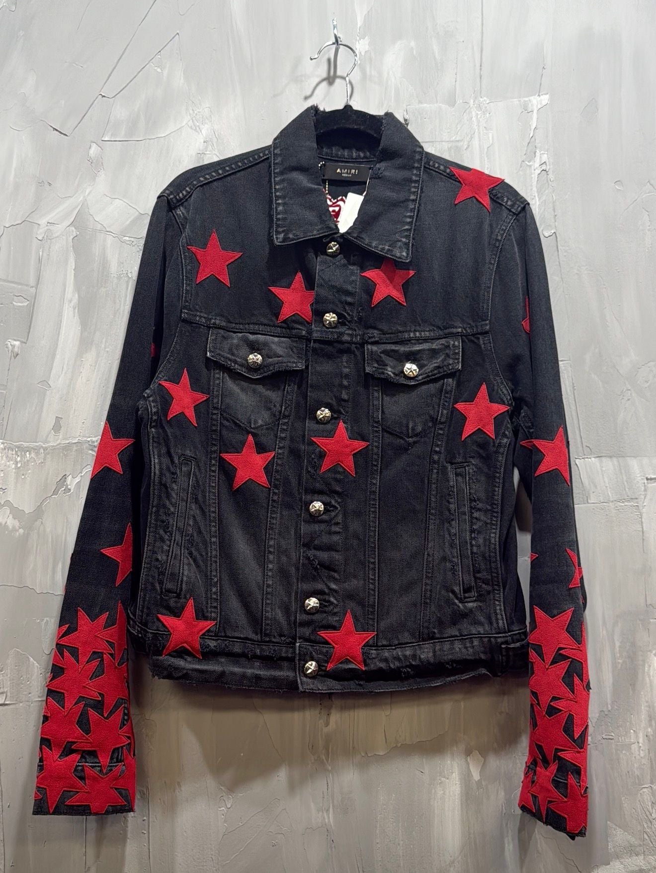 AMIRI CHEMIS ULTRA SUEDE JACKET RED