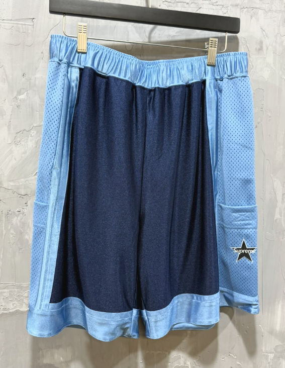 Supreme Side Pocket Basketball Short Blue